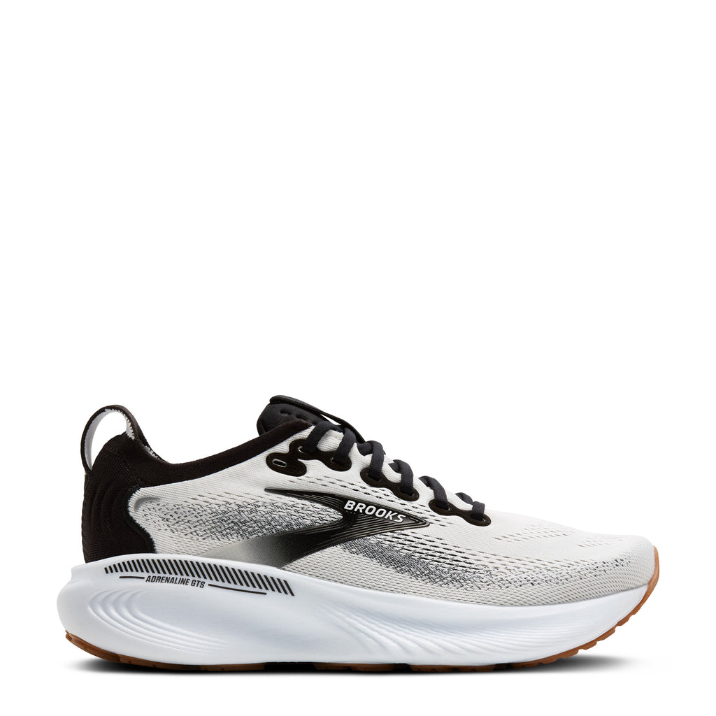 Men's Brooks Adrenaline GTS 25 Running Shoe WHITE/BLACK/WHITE 110454 1D 189