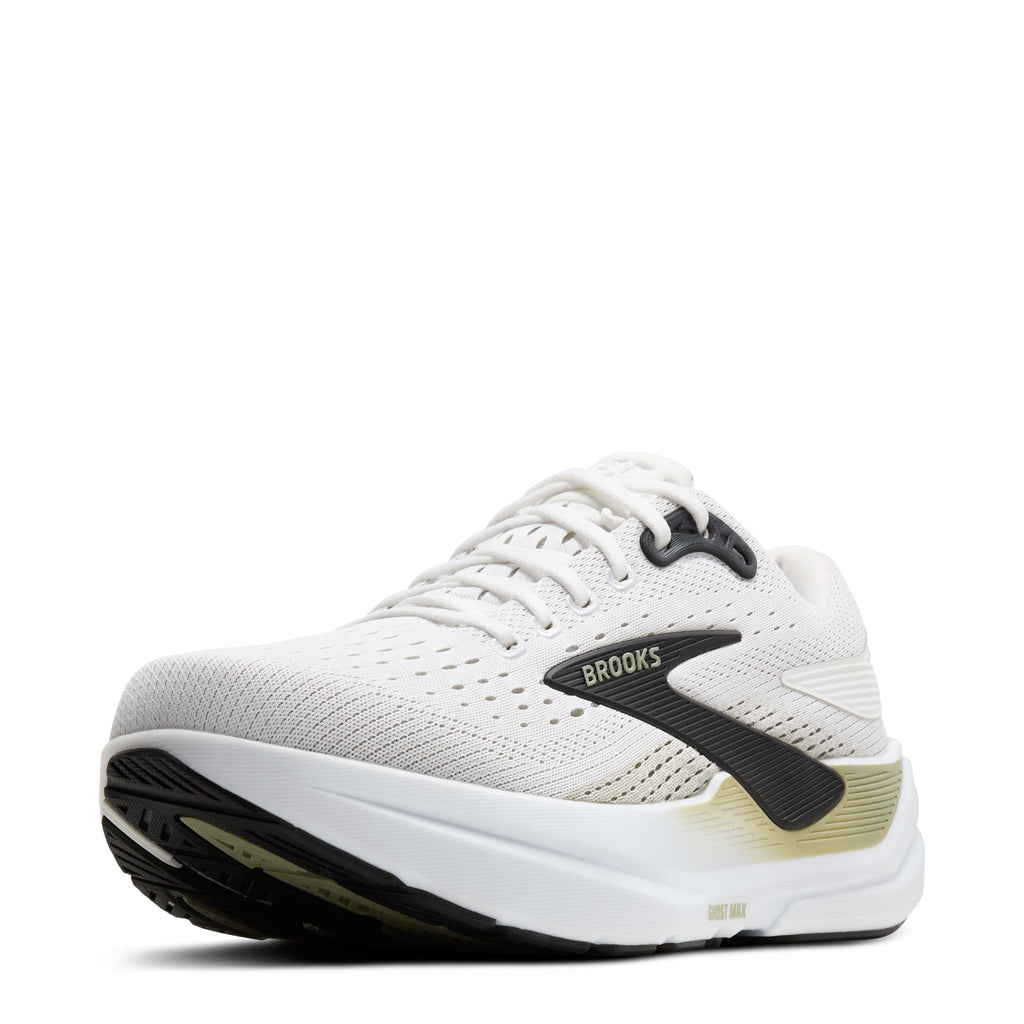 Men's Brooks Ghost Max 3 Running Shoe - Wide Width BRIGHT WHITE/TEA/BLACK 110464 2E 162