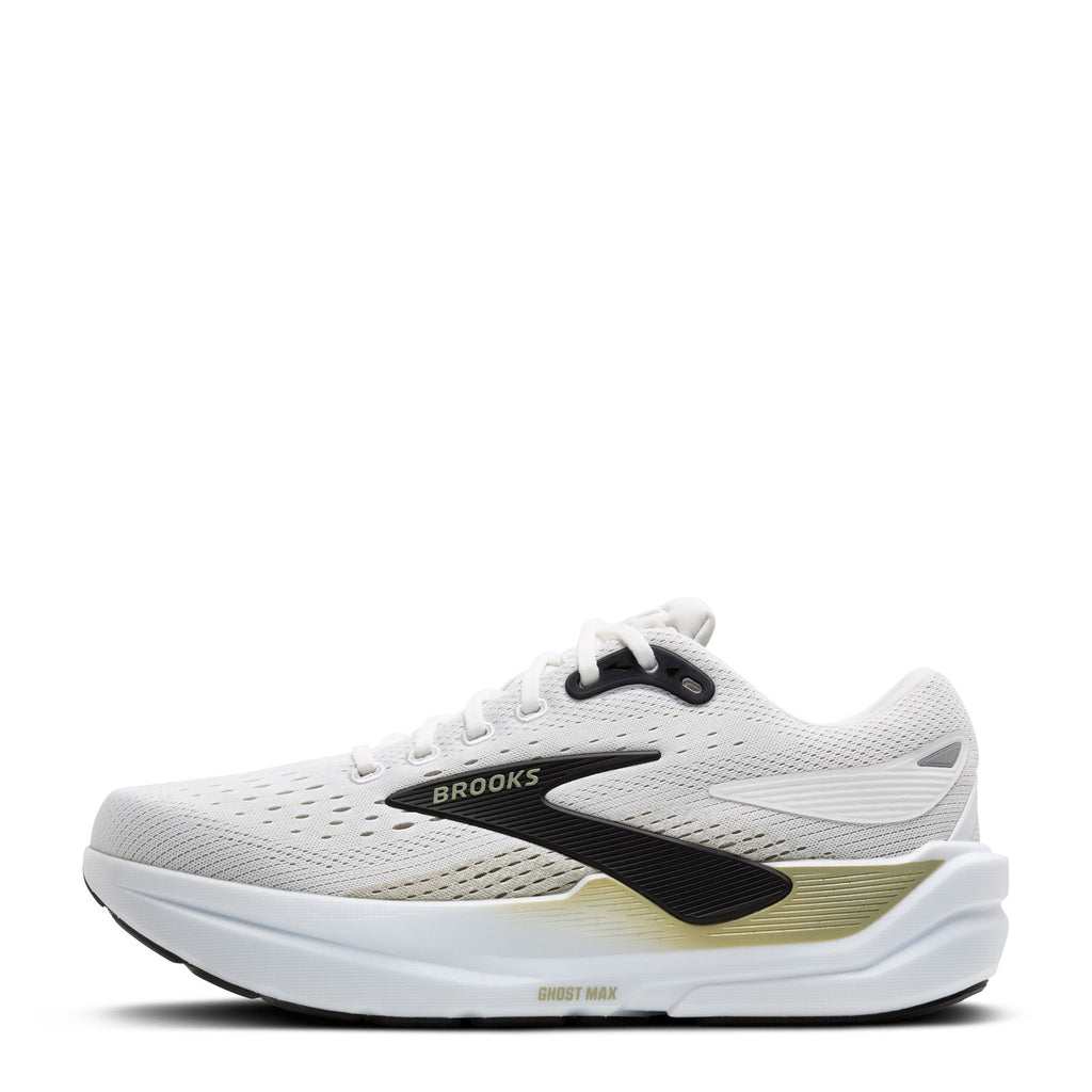 Men's Brooks Ghost Max 3 Running Shoe - Wide Width BRIGHT WHITE/TEA/BLACK 110464 2E 162