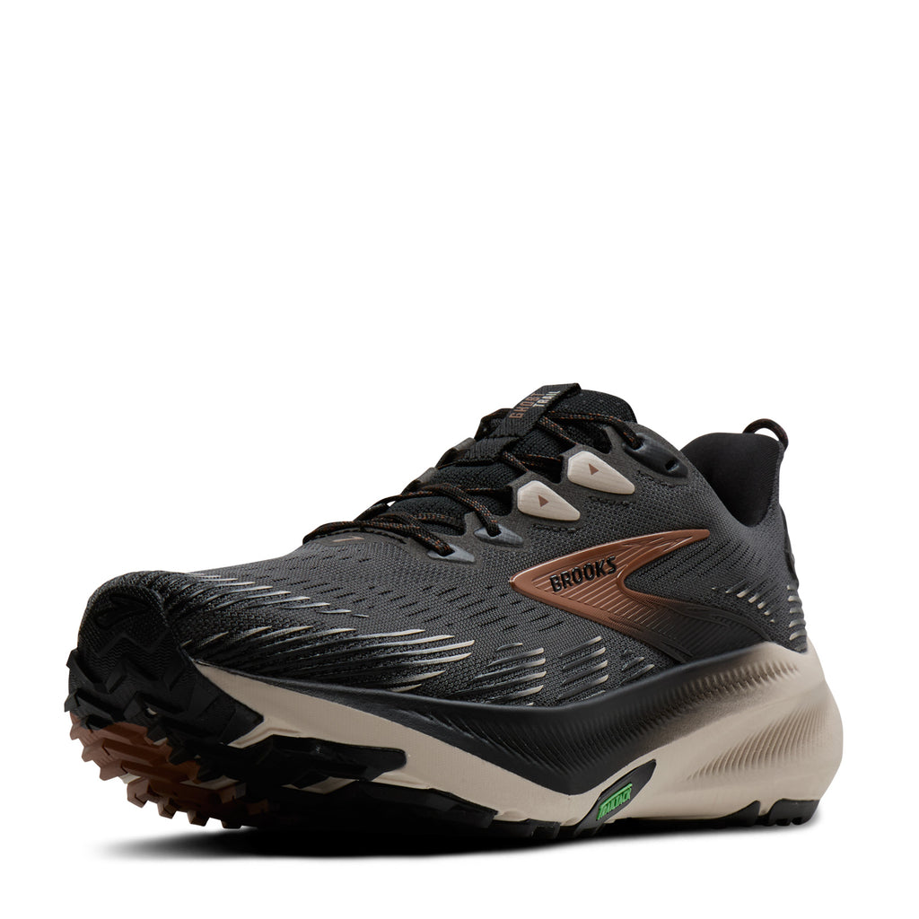 Men's Brooks Ghost Trail Running Shoe EBONY/BLACK/WHITE 110475 1D 080