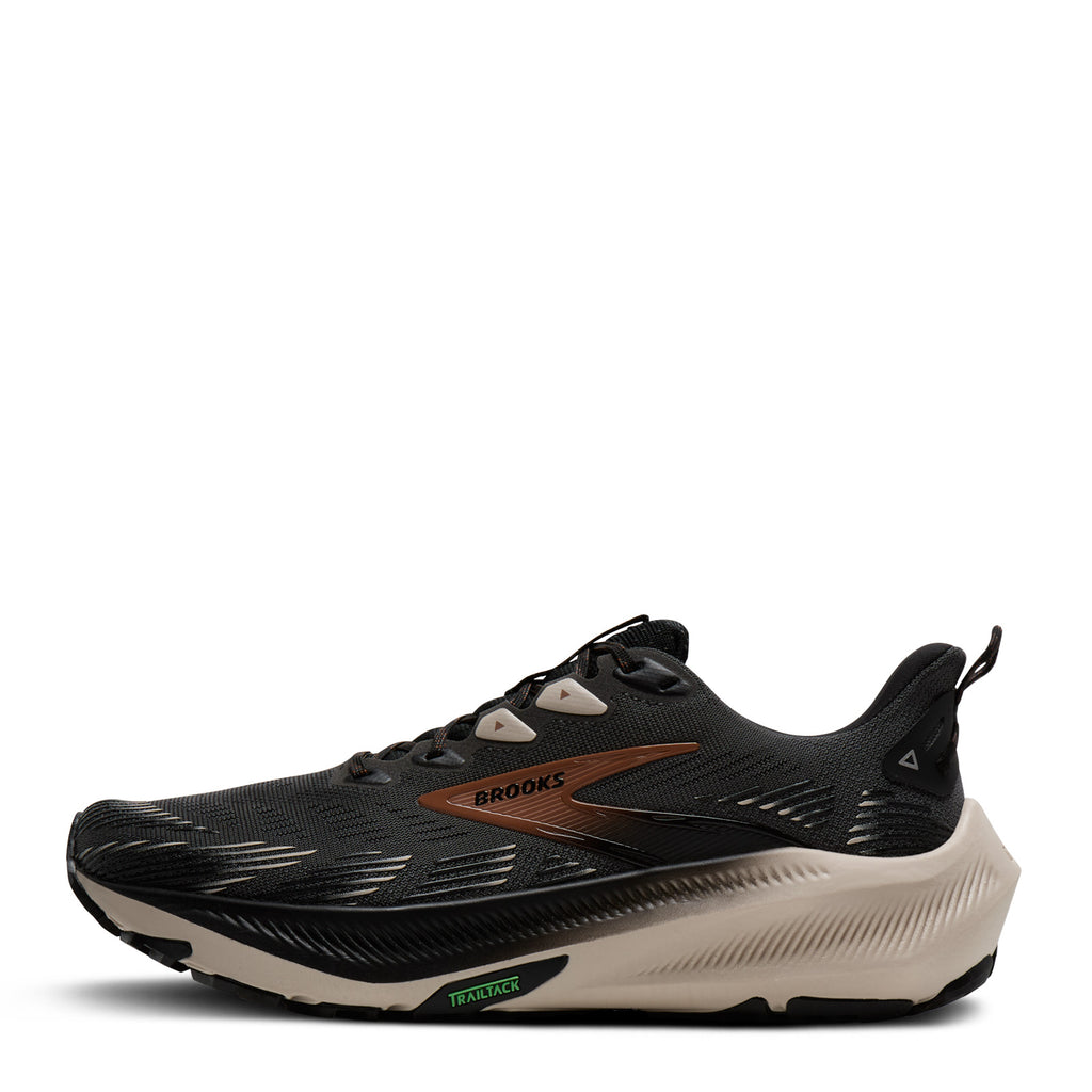 Men's Brooks Ghost Trail Running Shoe EBONY/BLACK/WHITE 110475 1D 080