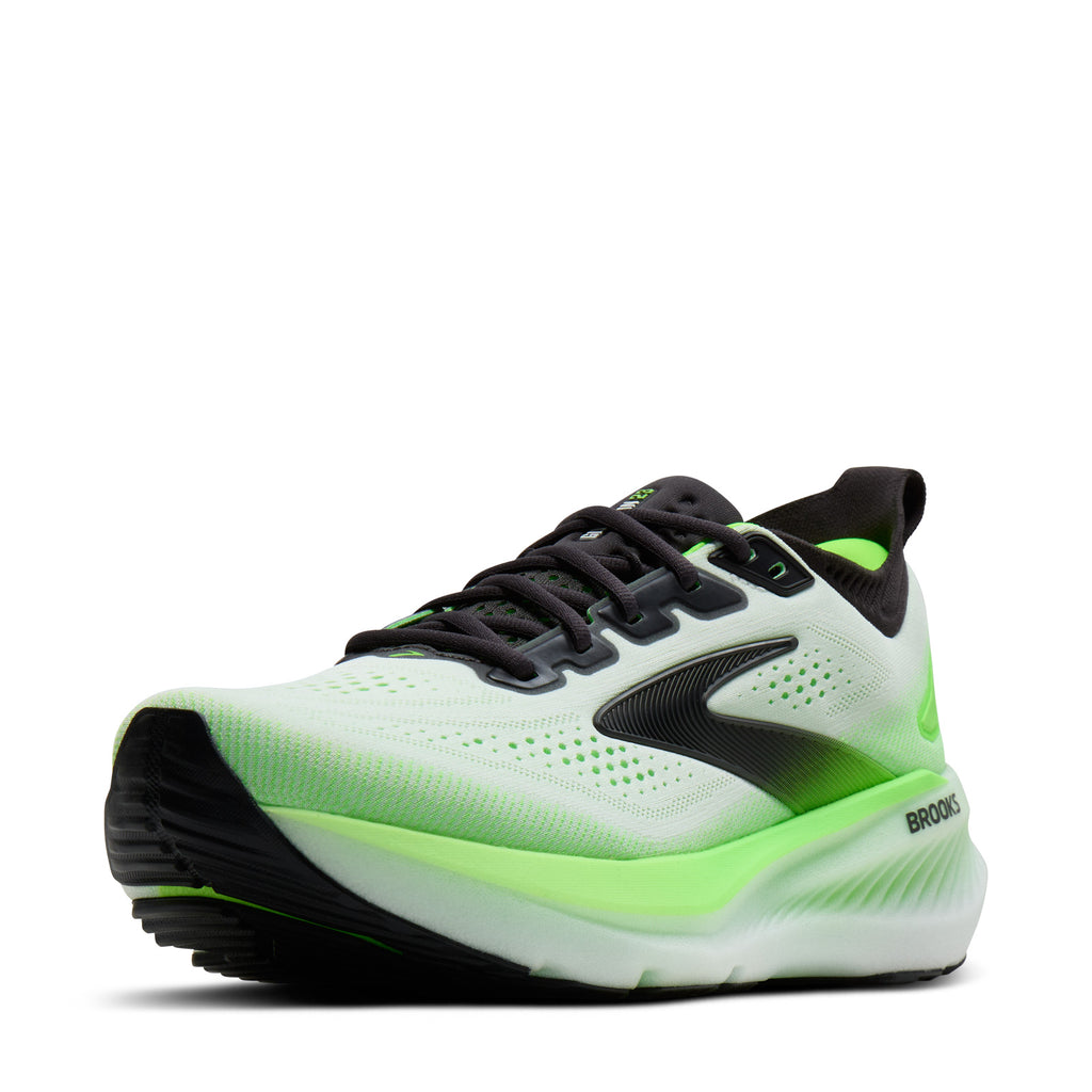 Men's Brooks Glycerin 23 Running Shoe WHITE PHANTOM GREEN 110476 1D 154
