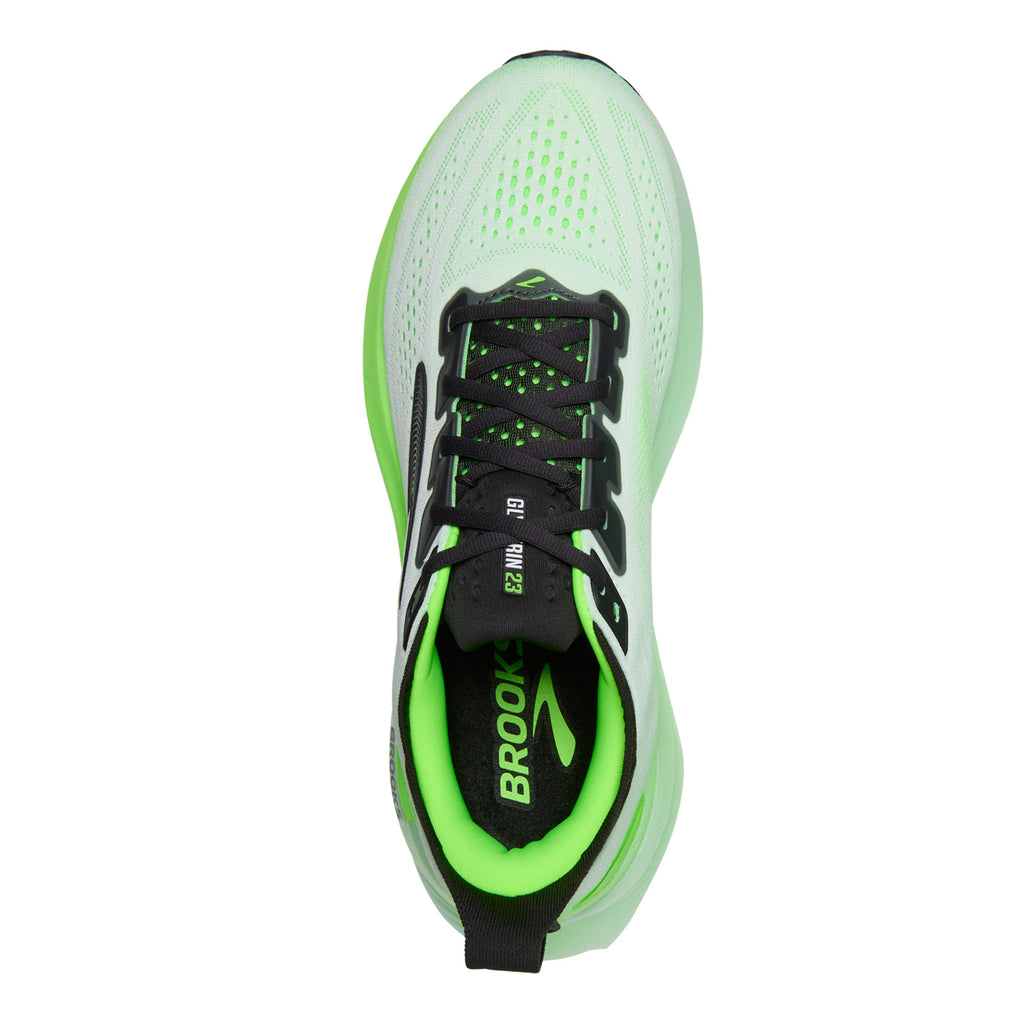 Men's Brooks Glycerin 23 Running Shoe WHITE PHANTOM GREEN 110476 1D 154