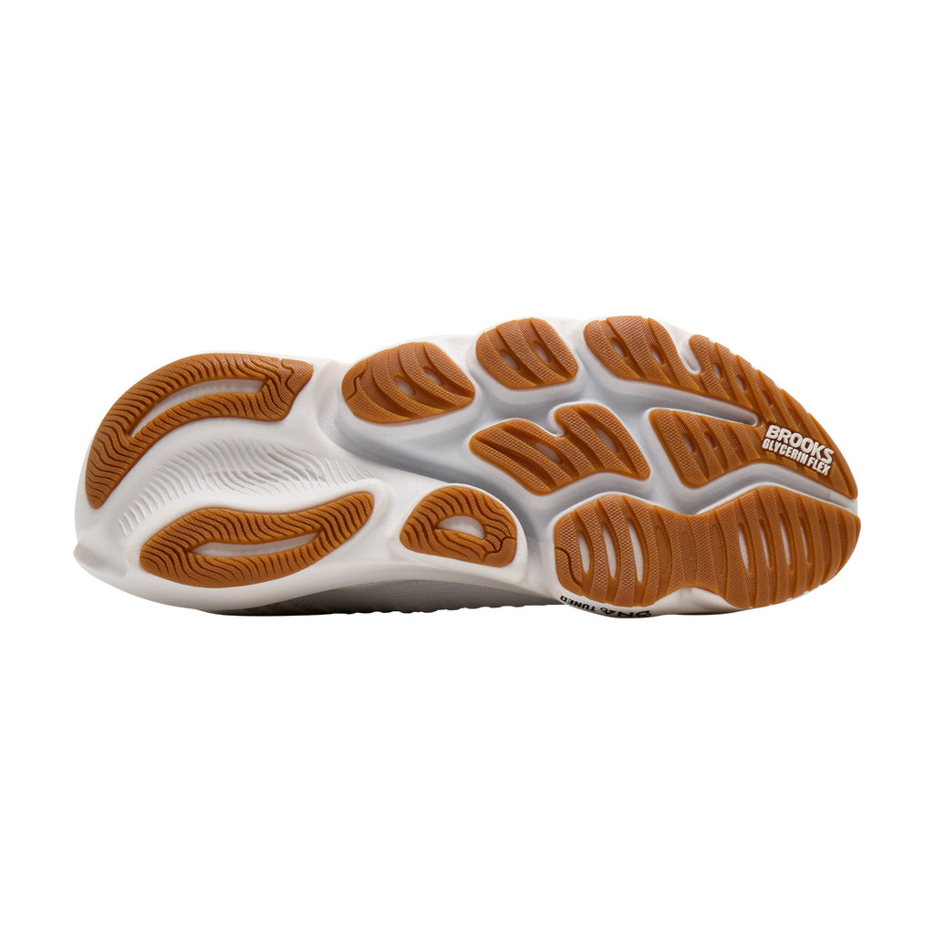 Men's Brooks Glycerin Flex Running Shoe WHITE / BLACK 110478 1D 187