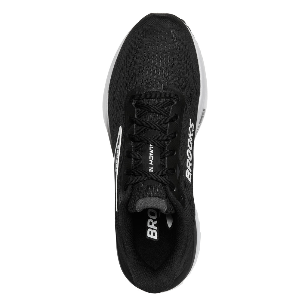 Men's Brooks Launch 12 Running Shoe BLACK/WHITE/GREY 110481 1D 090
