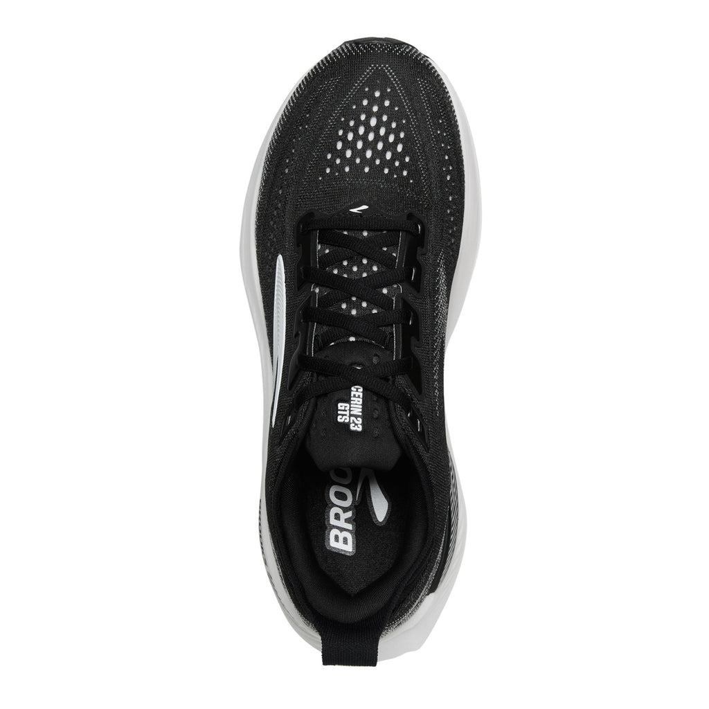 Men's Brooks Glycerin GTS 23 Running Shoe - Wide Width BLACK /GREY 110503 2E 090