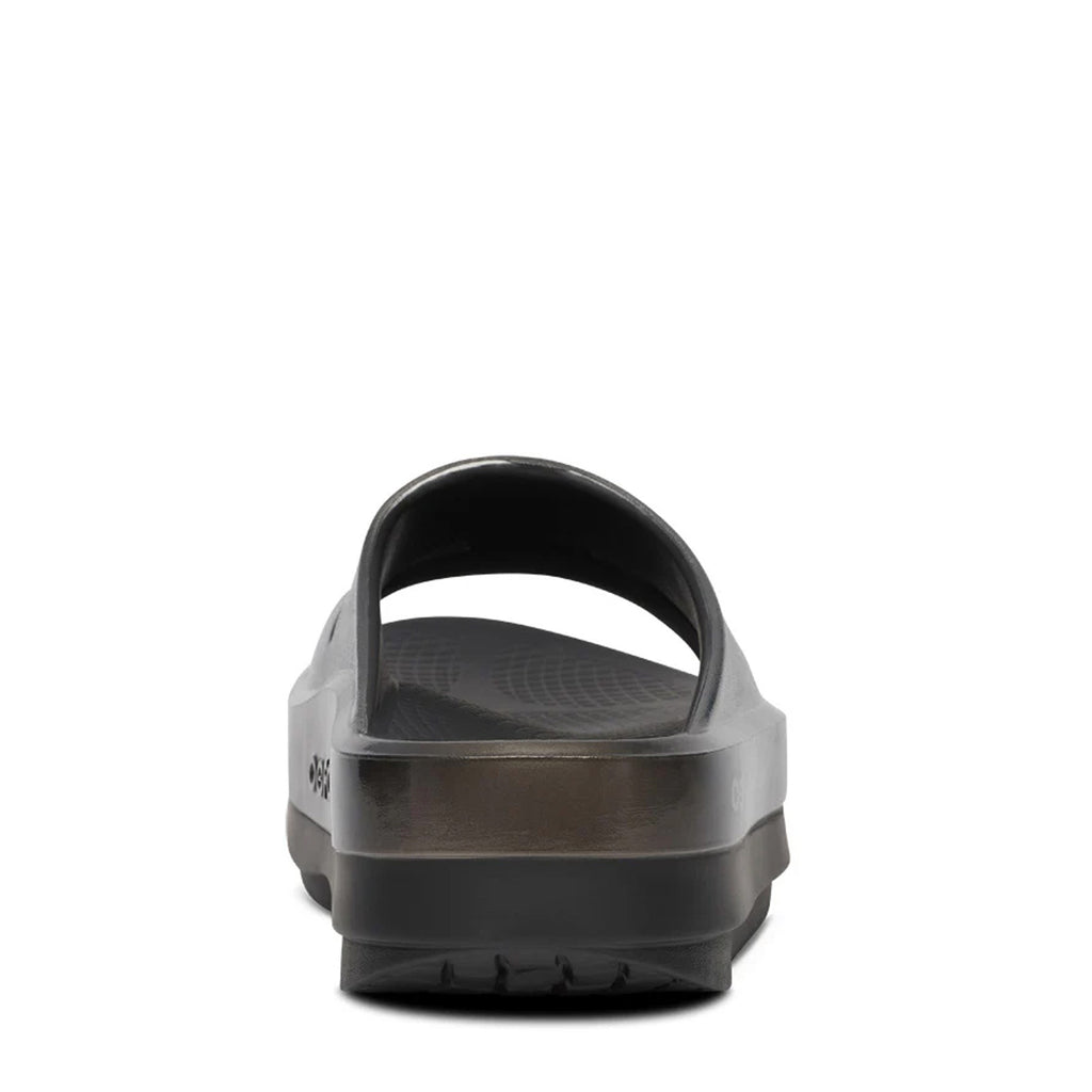 Women's Oofos OOmega OOahh Luxe Sandal TITANIUM 1111-TITANIUM
