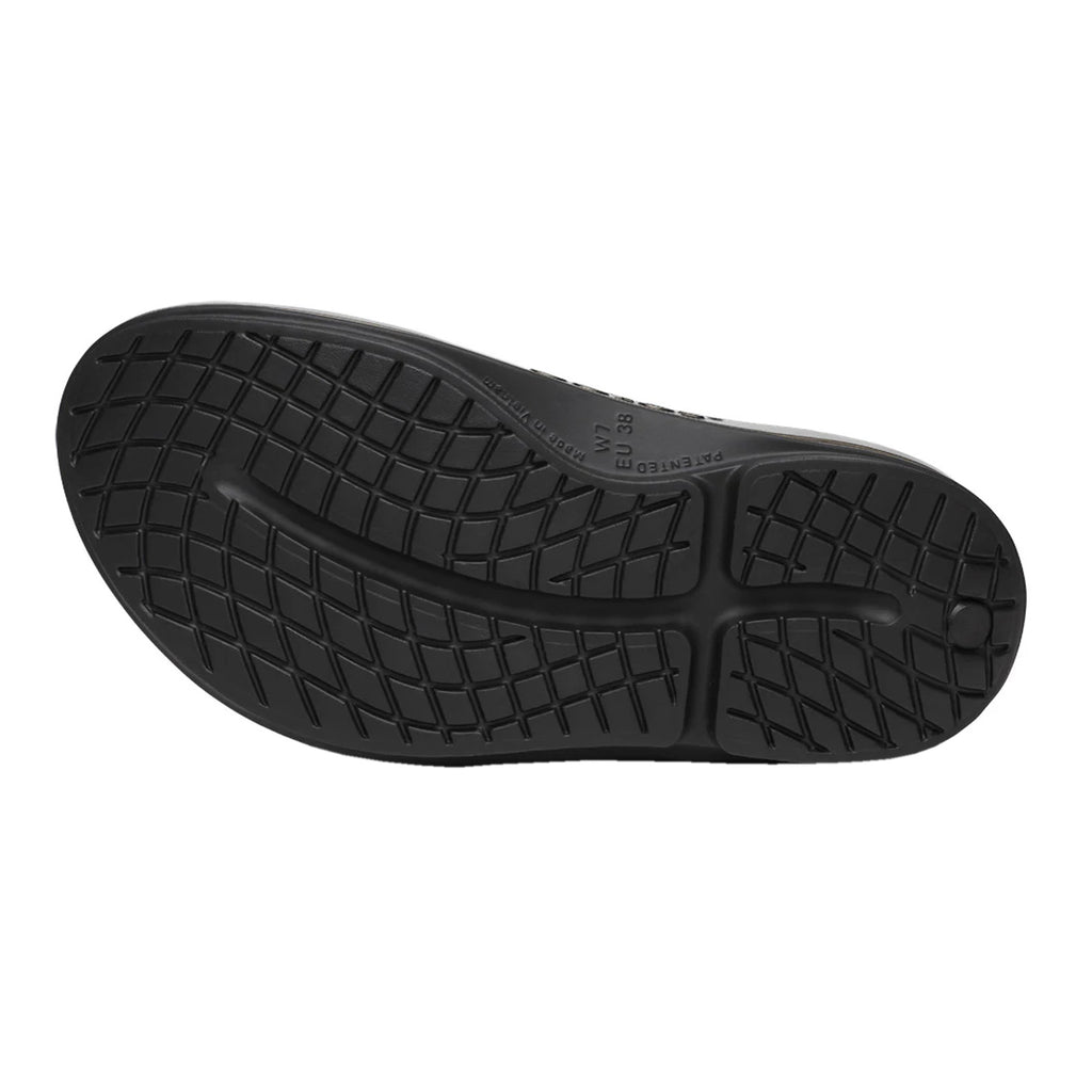 Women's Oofos OOmega OOahh Luxe Sandal TITANIUM 1111-TITANIUM