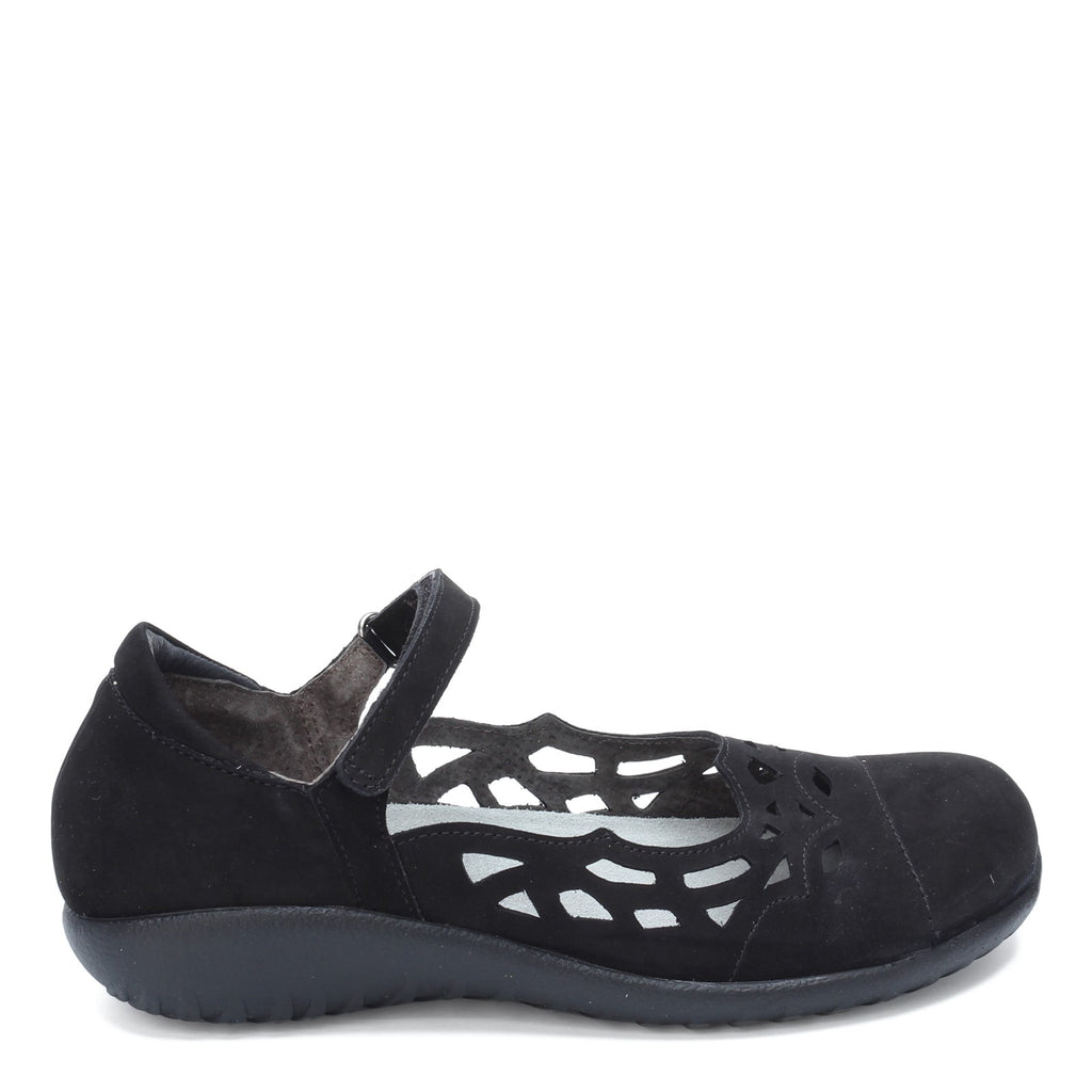 Women's Naot Agathis Mary Jane BLACK VELVET NUBUCK 11170-B12