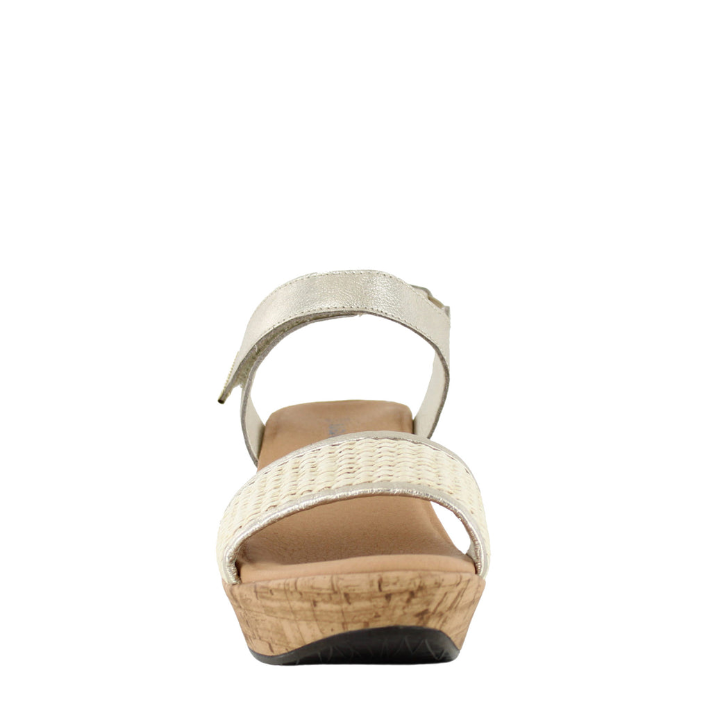Women's Naot Summer Sandal GOLD / BEIGE RAFFIA 112117-YBH