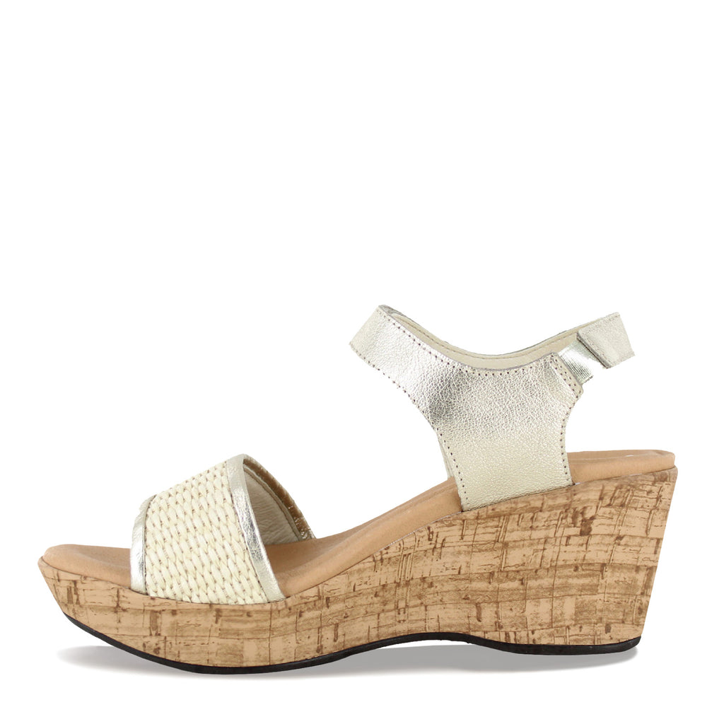 Women's Naot Summer Sandal GOLD / BEIGE RAFFIA 112117-YBH
