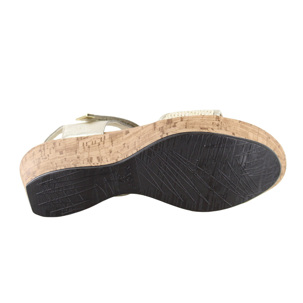 Women's Naot Summer Sandal GOLD / BEIGE RAFFIA 112117-YBH