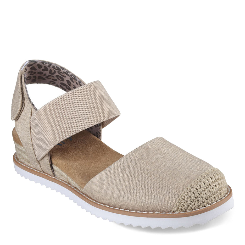 Women's Skechers BOBS Desert Kiss - Sun Shining Sandal NATURAL 114132-NAT