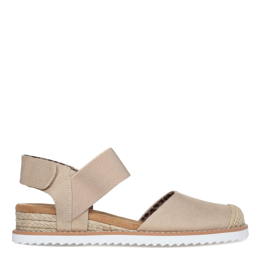 Women's Skechers BOBS Desert Kiss - Sun Shining Sandal NATURAL 114132-NAT