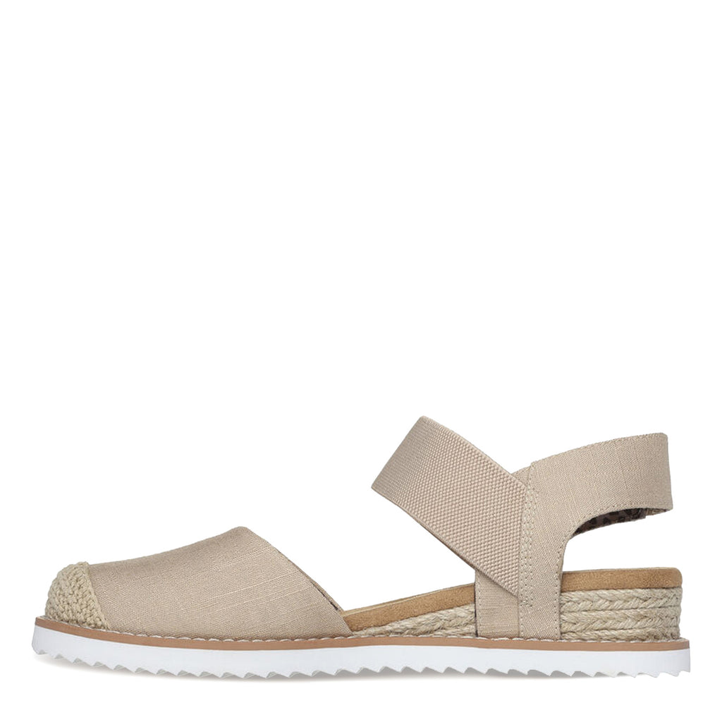 Women's Skechers BOBS Desert Kiss - Sun Shining Sandal NATURAL 114132-NAT