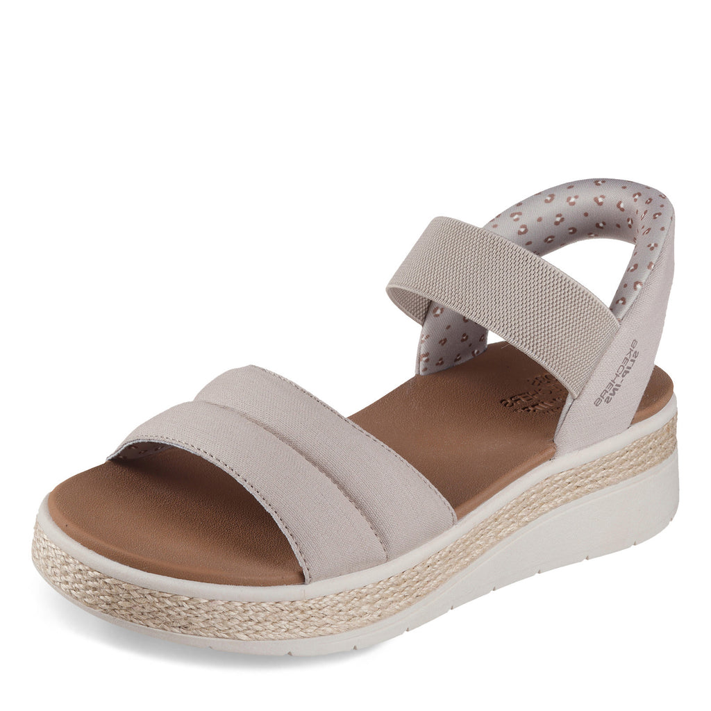 Women's Skechers Slip-ins: BOBS Sun Ray Sandal TAUPE 114413-TPE