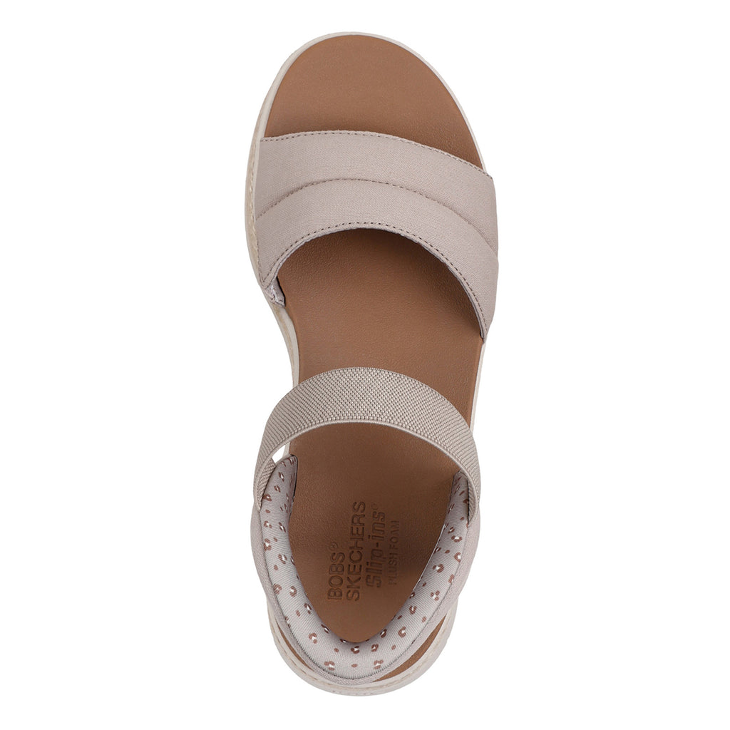Women's Skechers Slip-ins: BOBS Sun Ray Sandal TAUPE 114413-TPE