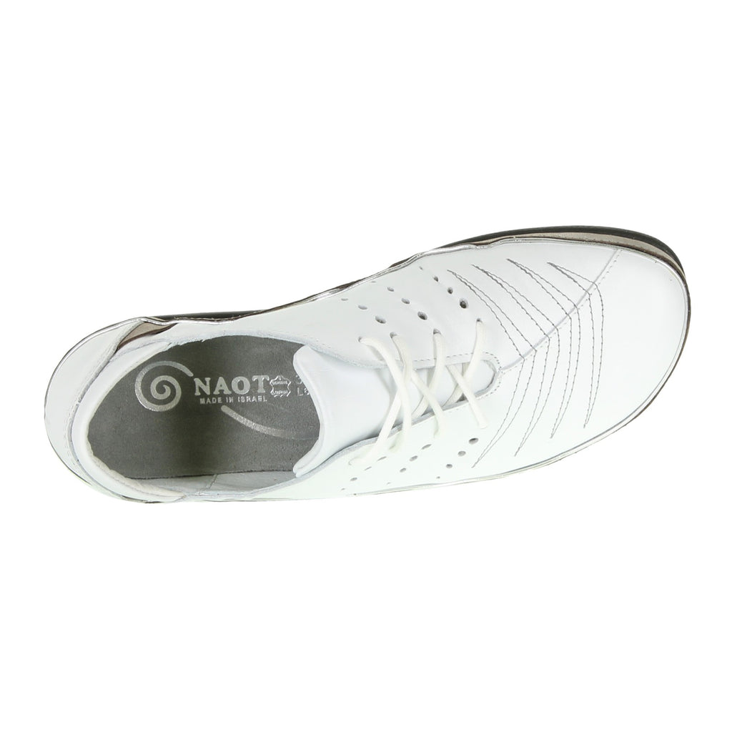 Women's Naot Kumara Sneaker WHITE/SILVER 11450-W1Z