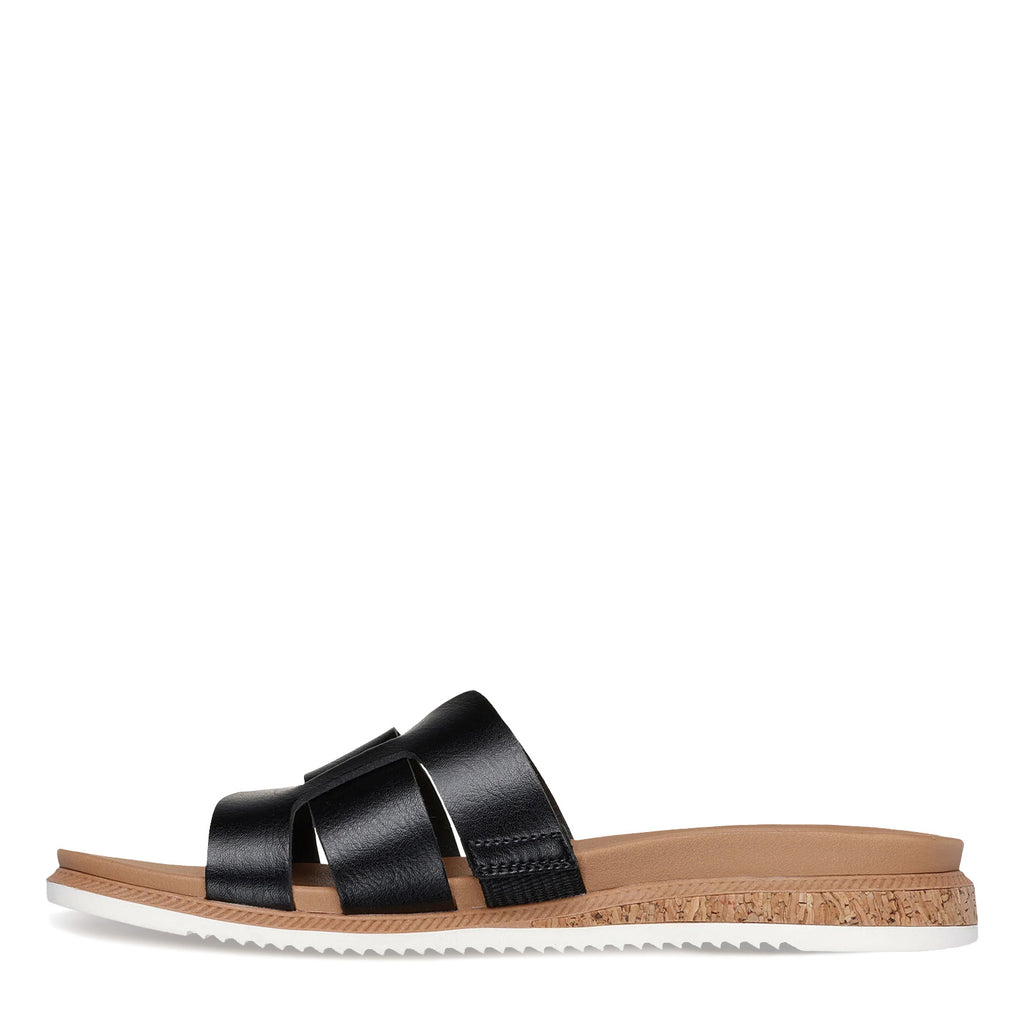 Women's Skechers BOBS Desert Kiss Low - Peak Look Sandal BLACK 114707-BLK
