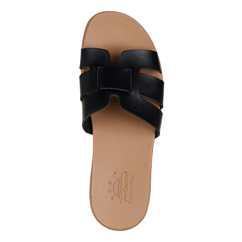 Women's Skechers BOBS Desert Kiss Low - Peak Look Sandal BLACK 114707-BLK