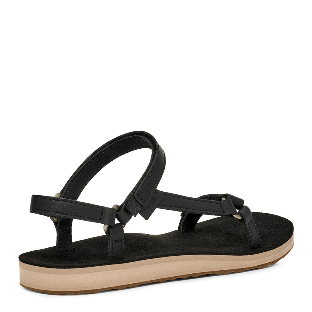Women's Teva Universal Slim Leather Sandal Black 1151031-BLTN