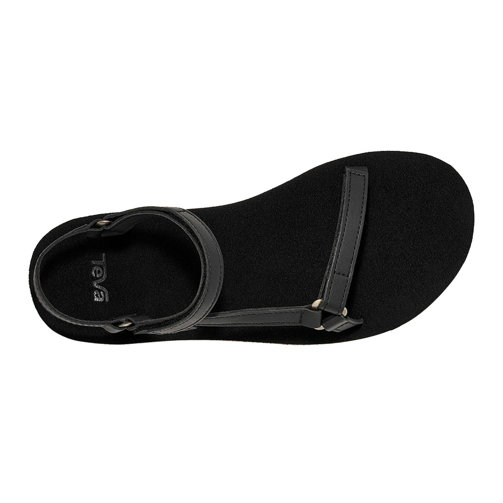 Women's Teva Universal Slim Leather Sandal Black 1151031-BLTN
