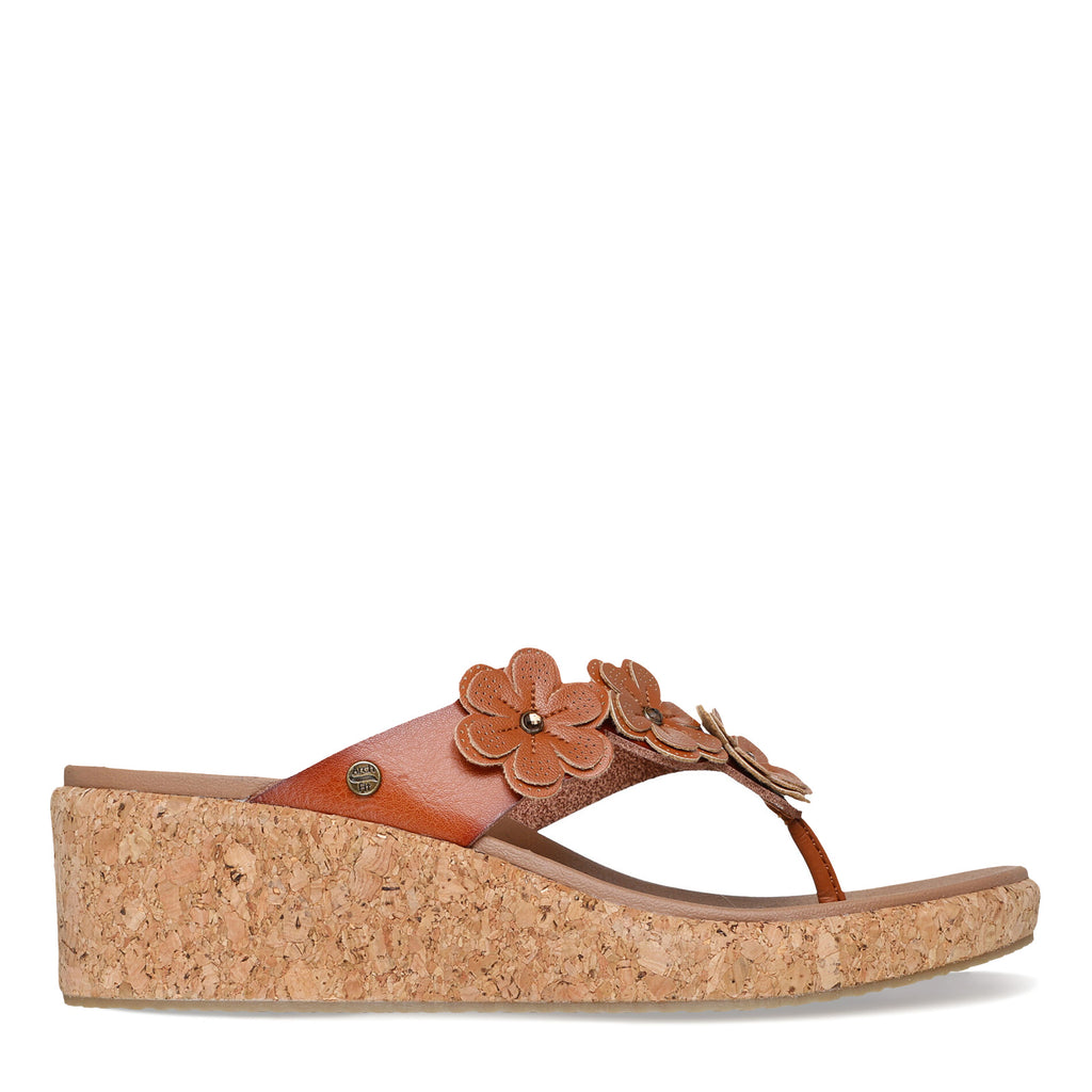 Women's Skechers Arch Fit Beverlee - Rare Blossom Sandal LUGGAGE 119988-LUG