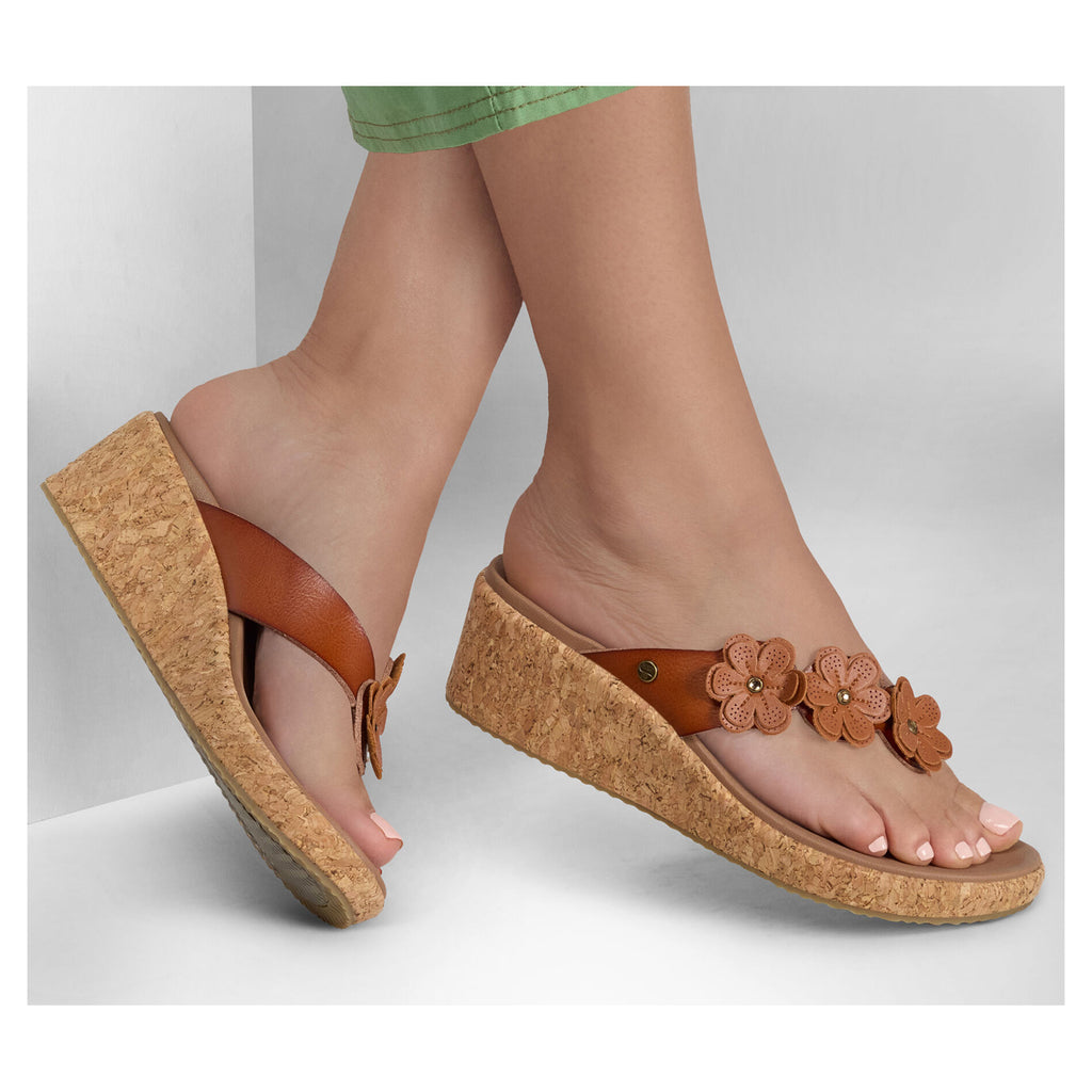 Women's Skechers Arch Fit Beverlee - Rare Blossom Sandal LUGGAGE 119988-LUG