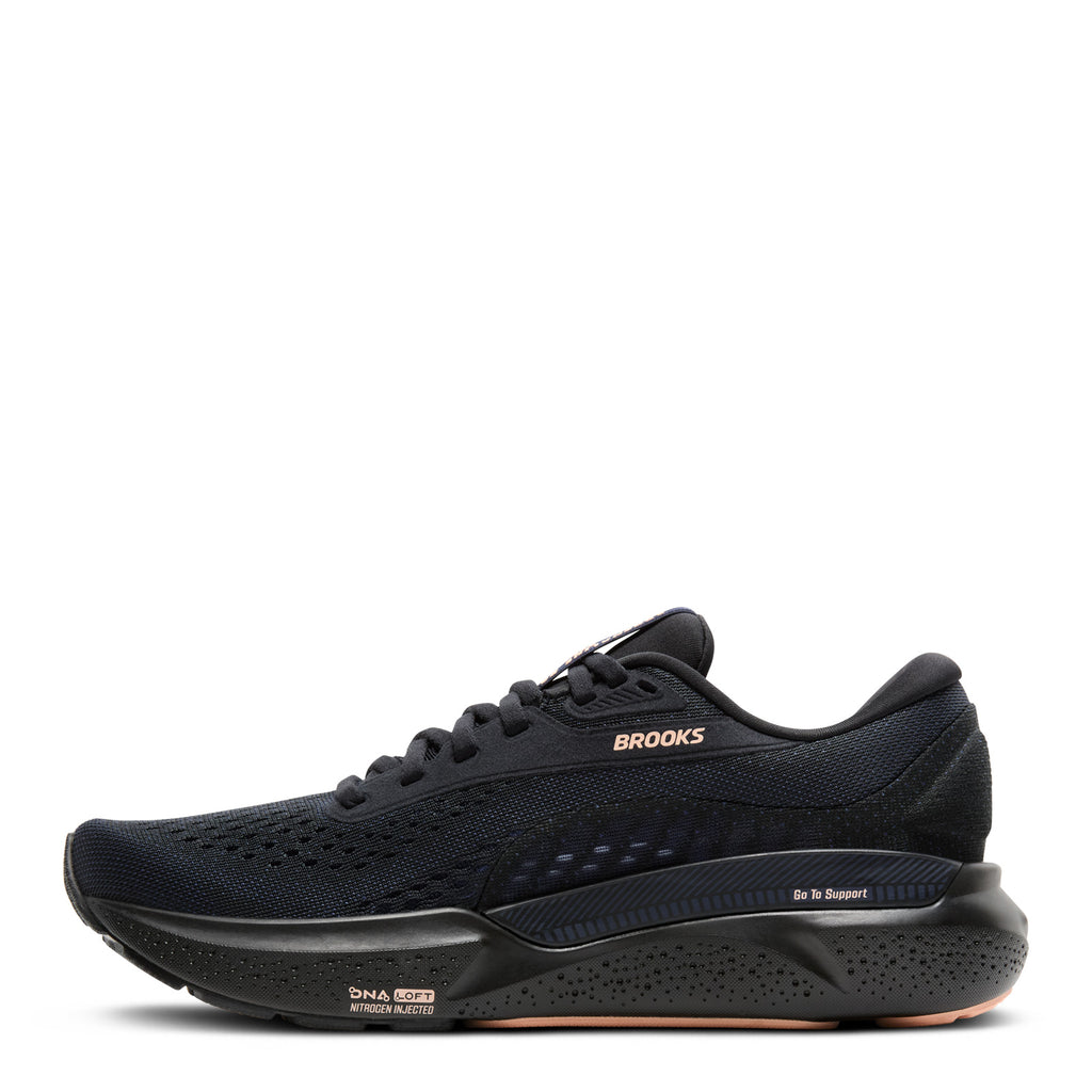 Women's Brooks Adrenaline GTS 24 Running Shoe BLACK/PEACOAT/PEACH 120426 1B 012