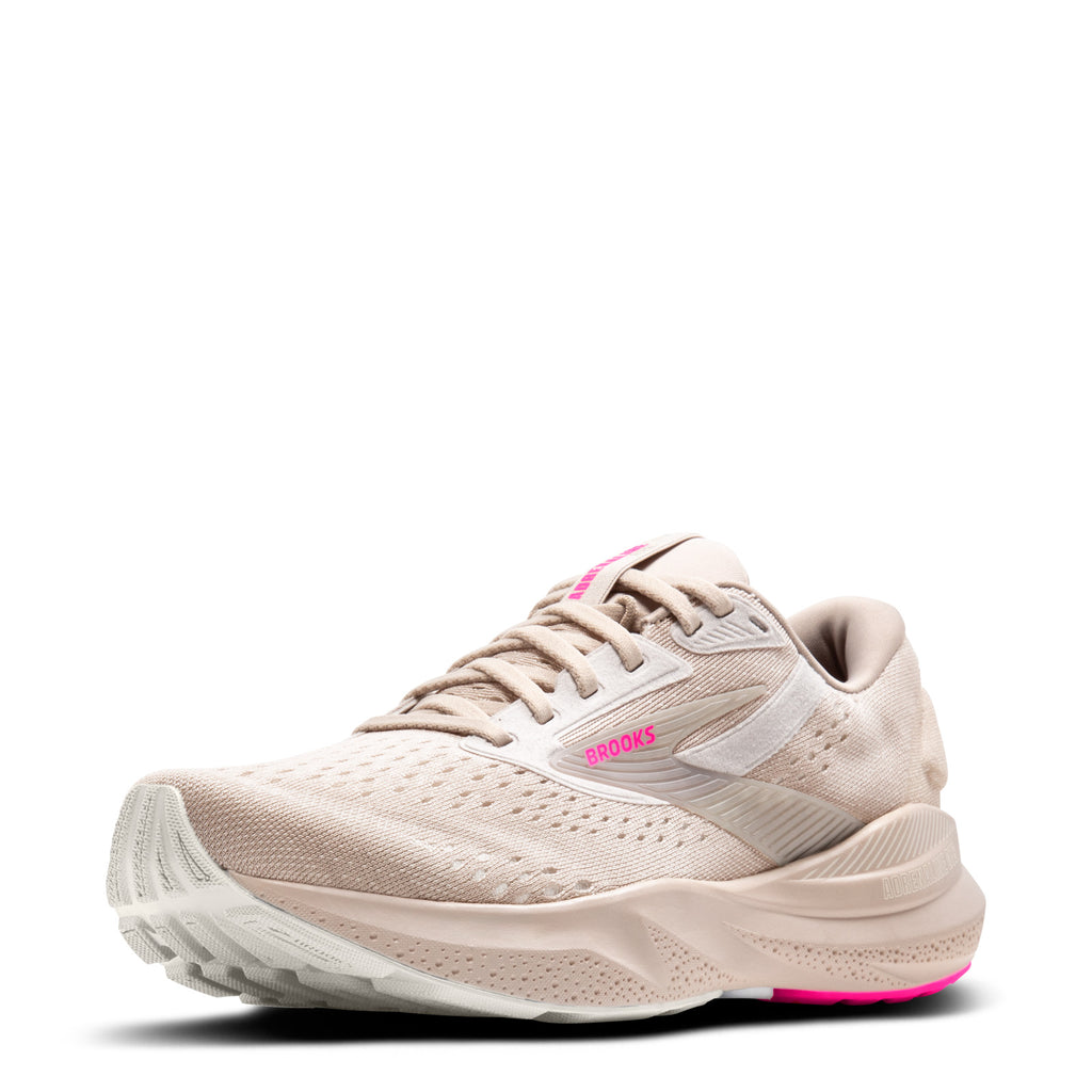 Women's Brooks Adrenaline GTS 24 Running Shoe CHATEAU GREY/COCONUT/PINK 120426 1B 159
