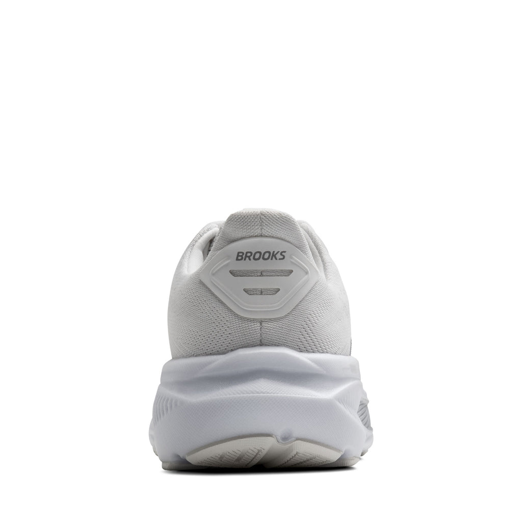 Women's Brooks Ghost 17 Running Shoe WHITE/WHITE/GREY 120431 1B 151