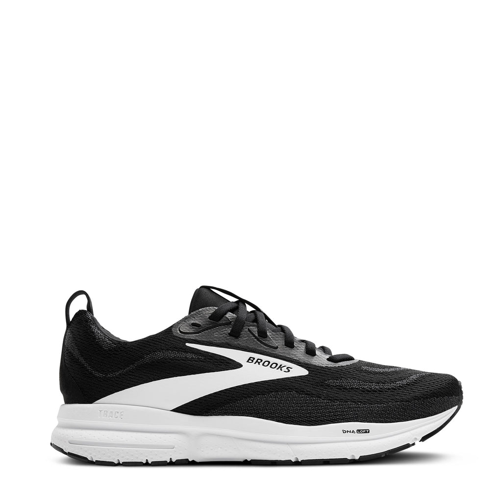 Women's Brooks Trace 4 Running Shoe BLACK GRAY WHITE 120441 1B 090