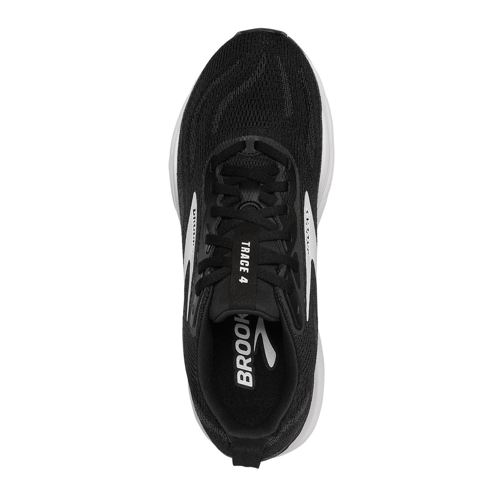 Women's Brooks Trace 4 Running Shoe BLACK GRAY WHITE 120441 1B 090