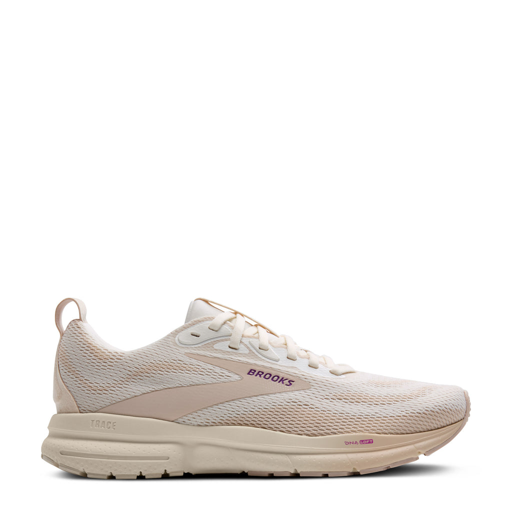 Women's Brooks Trace 4 Running Shoe COCONUT MILK / ALMOND 120441 1B 111