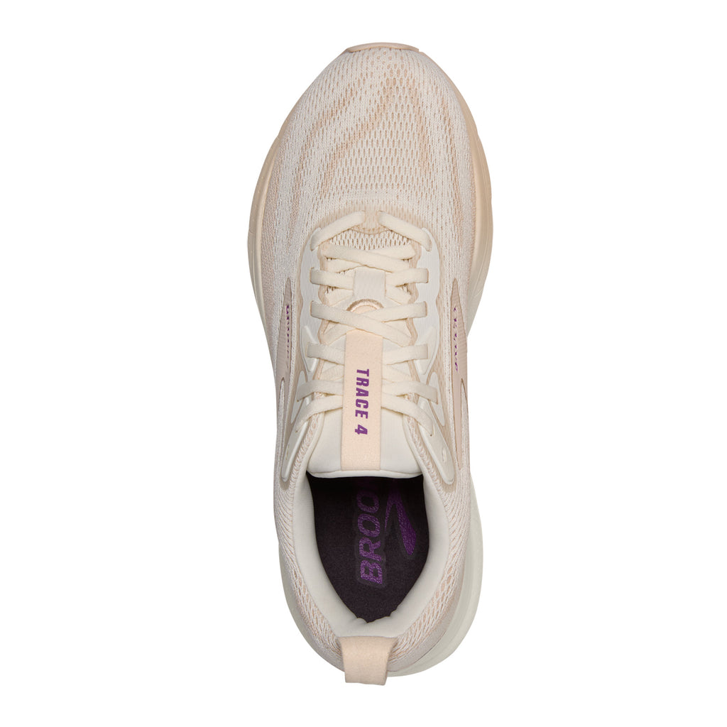 Women's Brooks Trace 4 Running Shoe COCONUT MILK / ALMOND 120441 1B 111