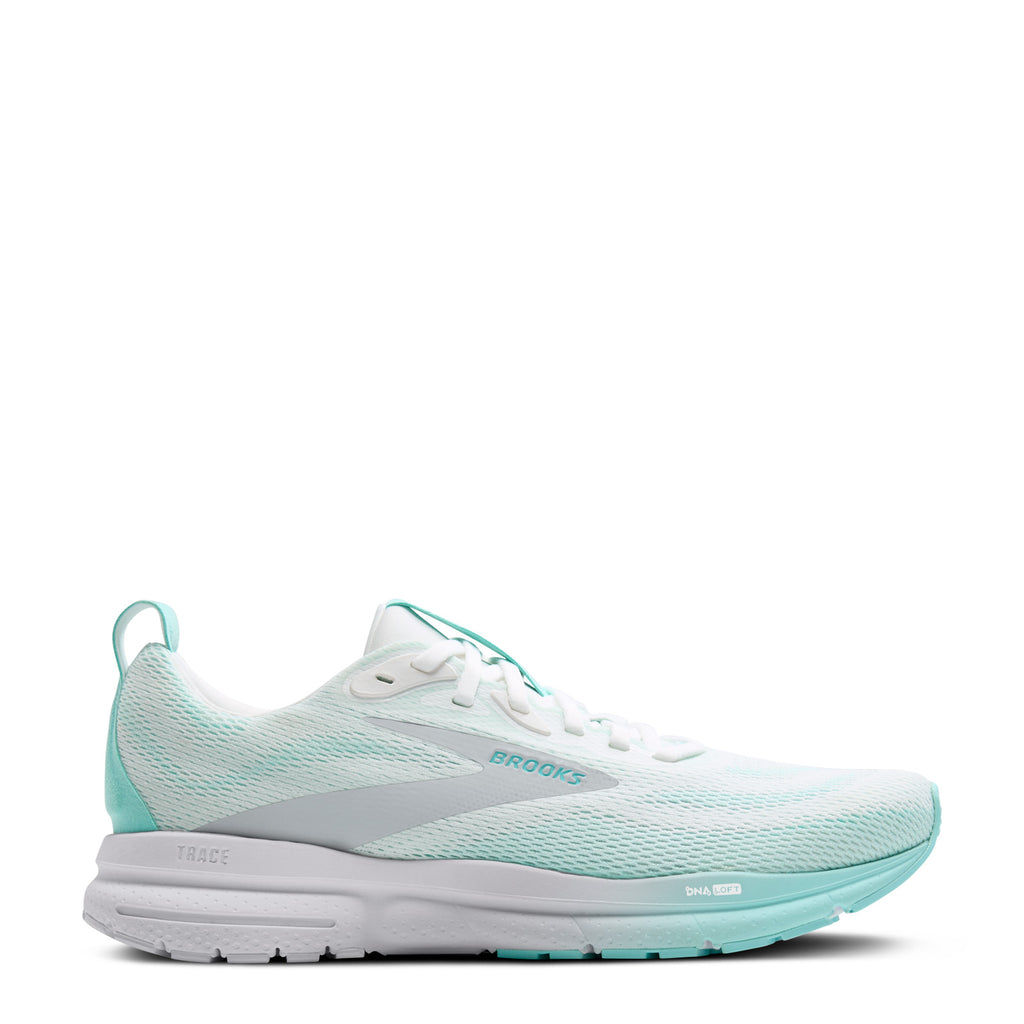 Women's Brooks Trace 4 Running Shoe WHITE / LIMPET 120441 1B 198