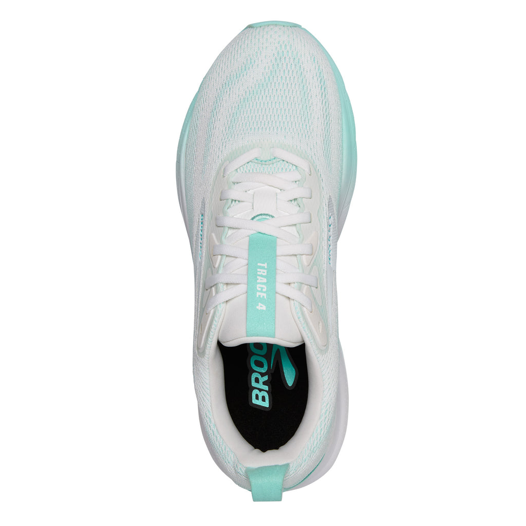 Women's Brooks Trace 4 Running Shoe WHITE / LIMPET 120441 1B 198