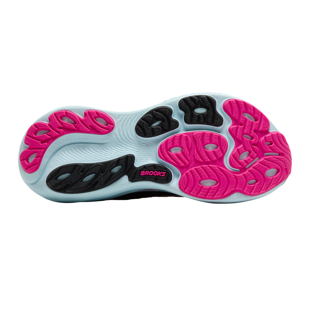 Women's Brooks Adrenaline GTS 25 Running Shoe BLACK/CYBER PINK/ICED AQUA 120443 1B 064