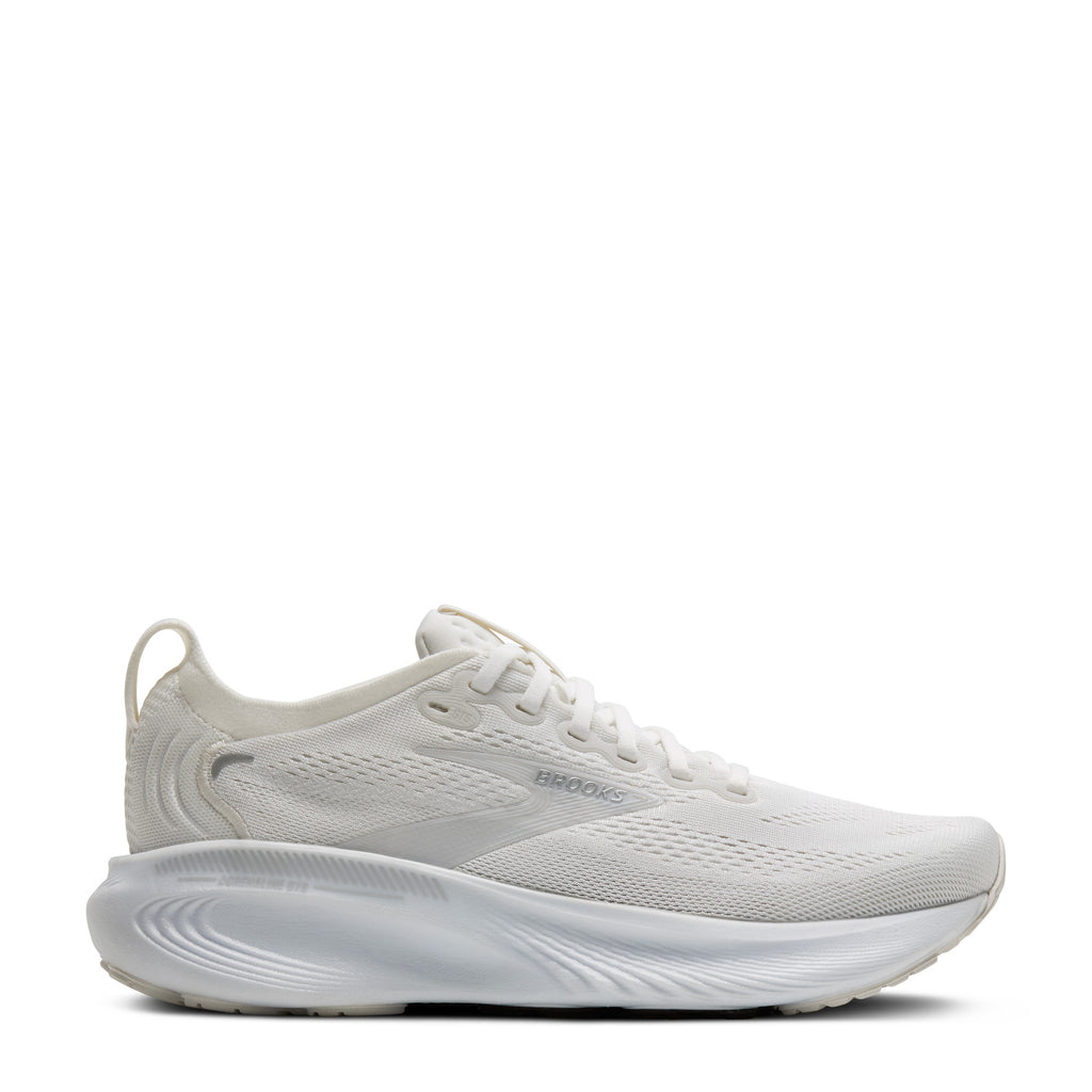 Women's Brooks Adrenaline GTS 25 Running Shoe WHITE/WHITE/SILVER 120443 1B 127