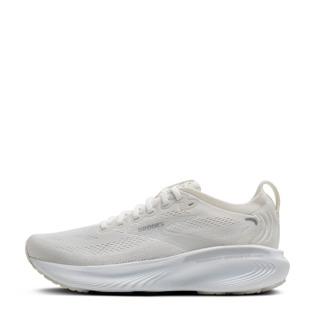 Women's Brooks Adrenaline GTS 25 Running Shoe WHITE/WHITE/SILVER 120443 1B 127