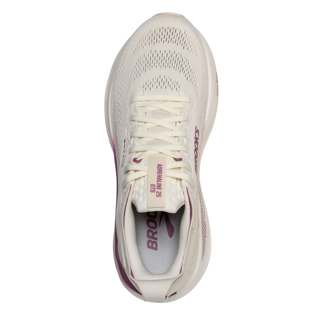 Women's Brooks Adrenaline GTS 25 Running Shoe COCONUT/ARGYLE 120443 1B 128