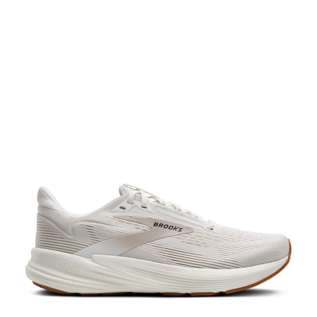 Women's Brooks Revel 8 Running Shoe - Wide Width WHITE/CHATEAU GREY 120456 1D 171