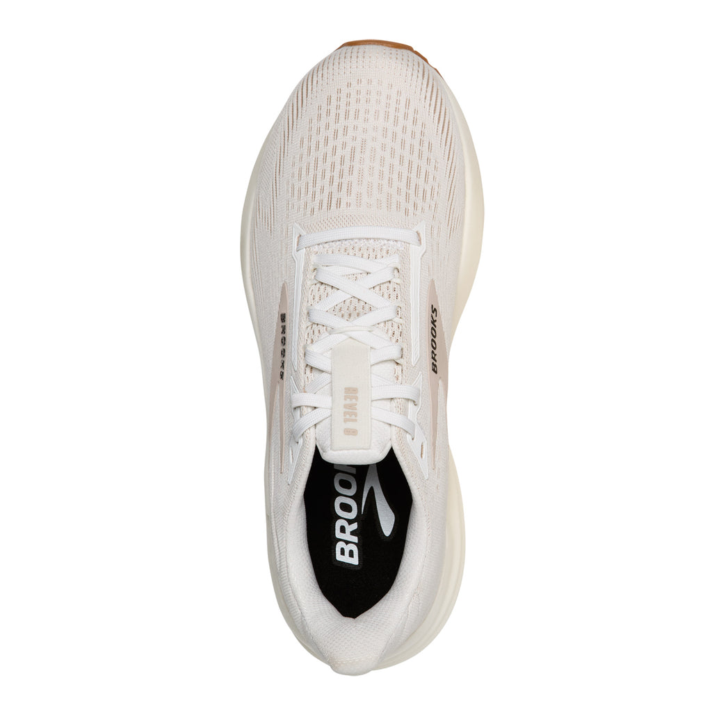 Women's Brooks Revel 8 Running Shoe - Wide Width WHITE/CHATEAU GREY 120456 1D 171