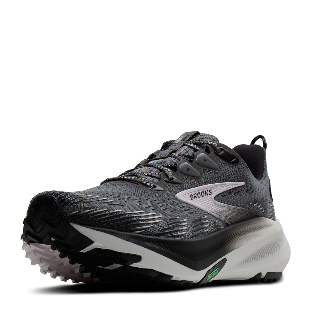 Women's Brooks Ghost Trail Running Shoe POPPYSEED / BLACK/ PINK 120464 1B 037