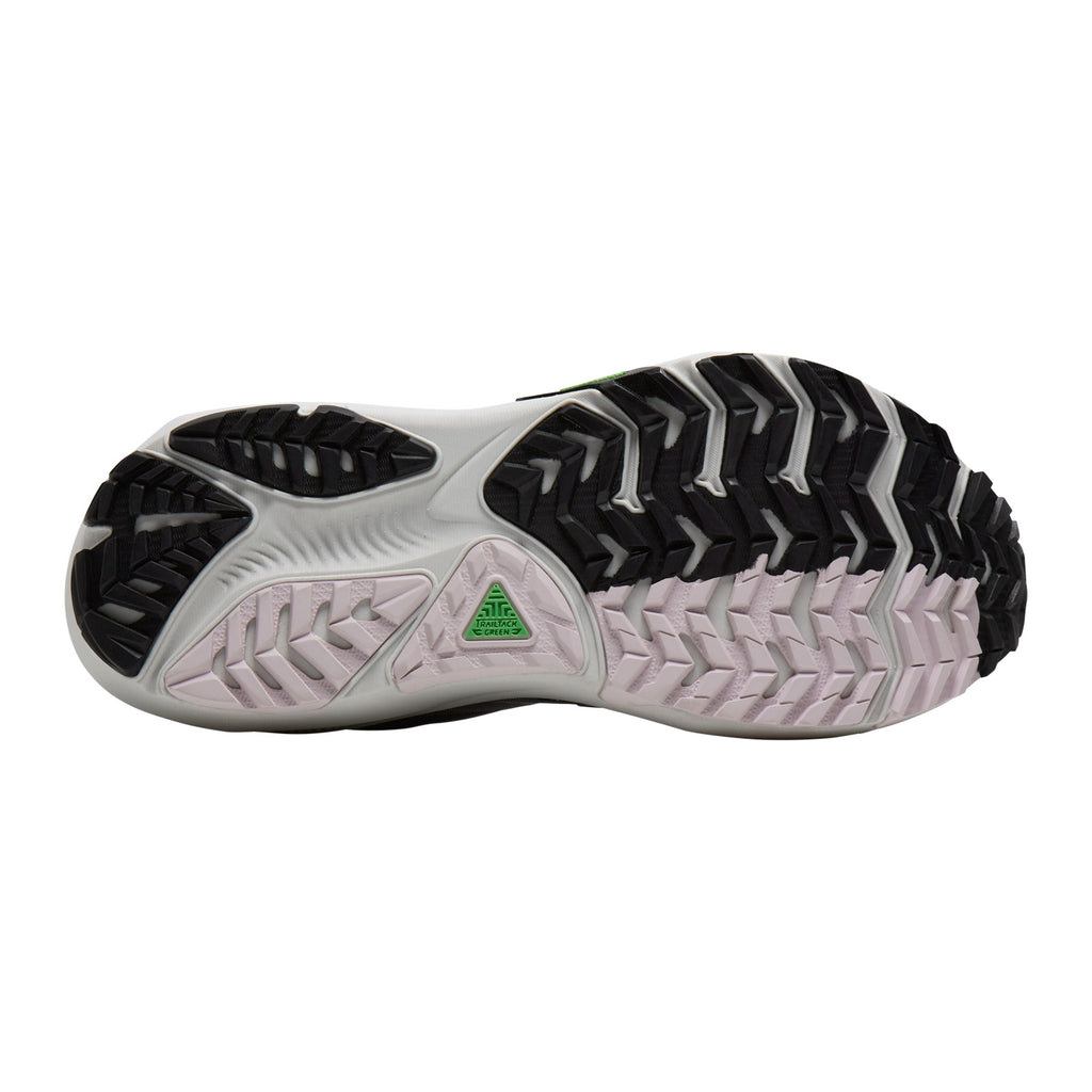 Women's Brooks Ghost Trail Running Shoe POPPYSEED / BLACK/ PINK 120464 1B 037