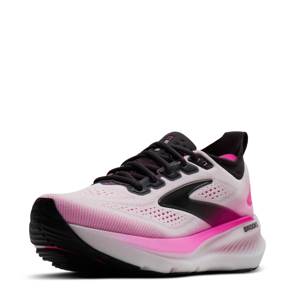 Women's Brooks Glycerin 23 Running Shoe WHITE PINK 120465 1B 111