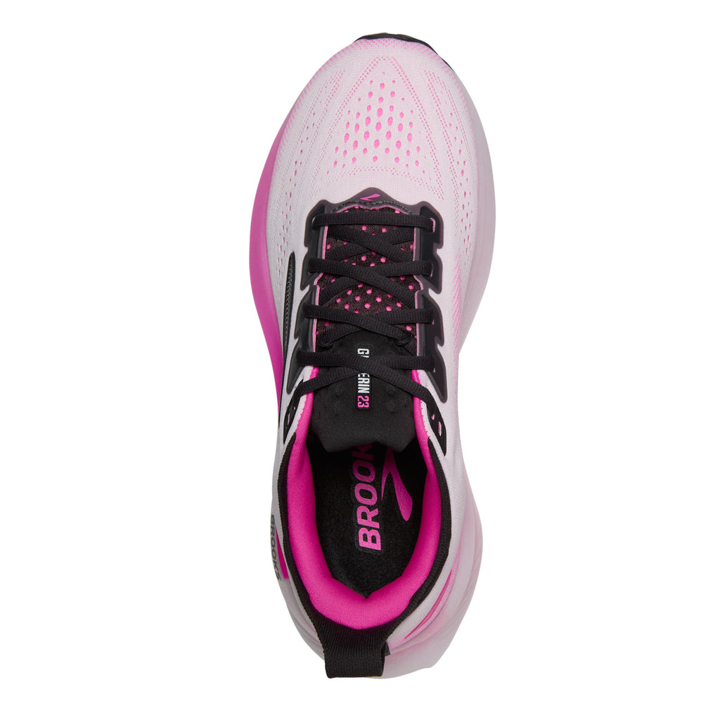 Women's Brooks Glycerin 23 Running Shoe WHITE PINK 120465 1B 111