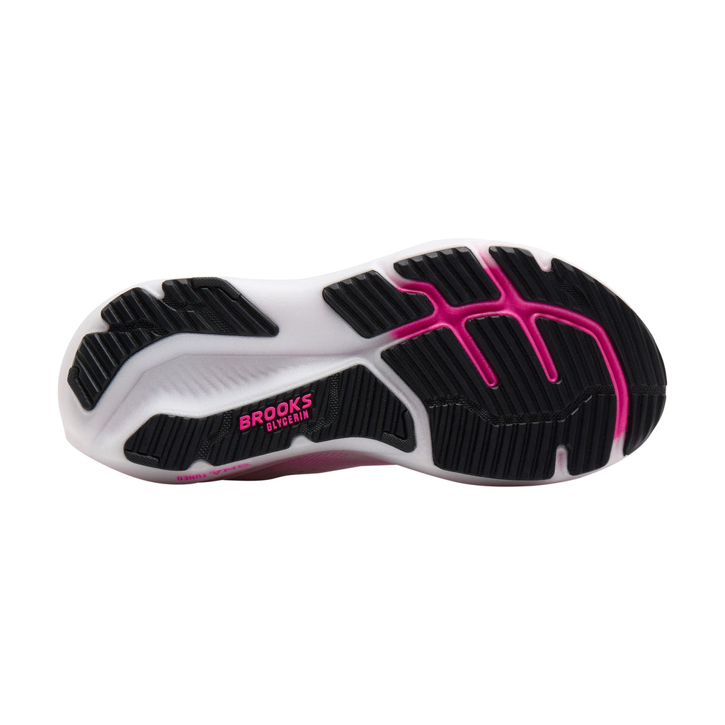 Women's Brooks Glycerin 23 Running Shoe WHITE PINK 120465 1B 111