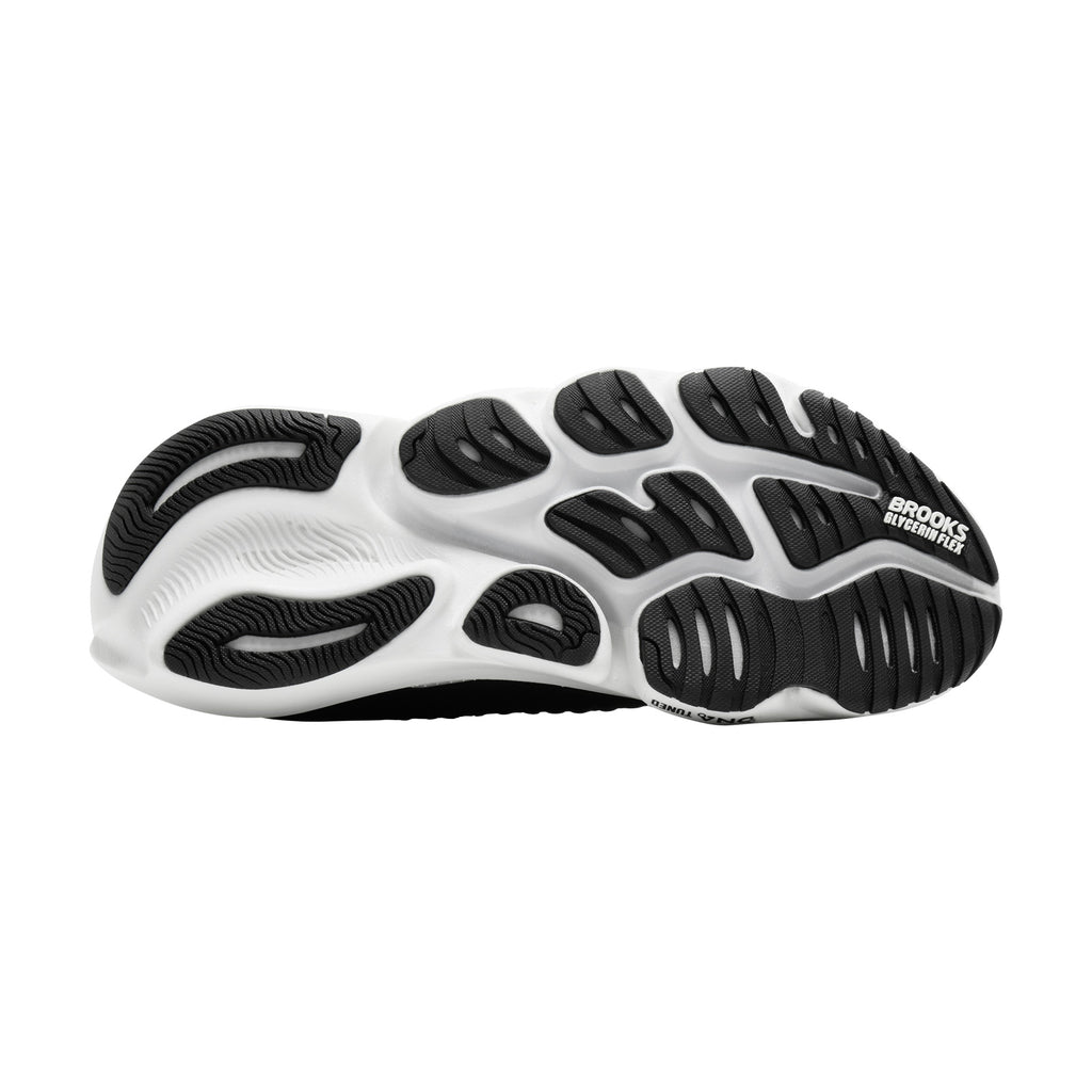 Women's Brooks Glycerin Flex Running Shoe BLACK  WHITE 120467 1B 087