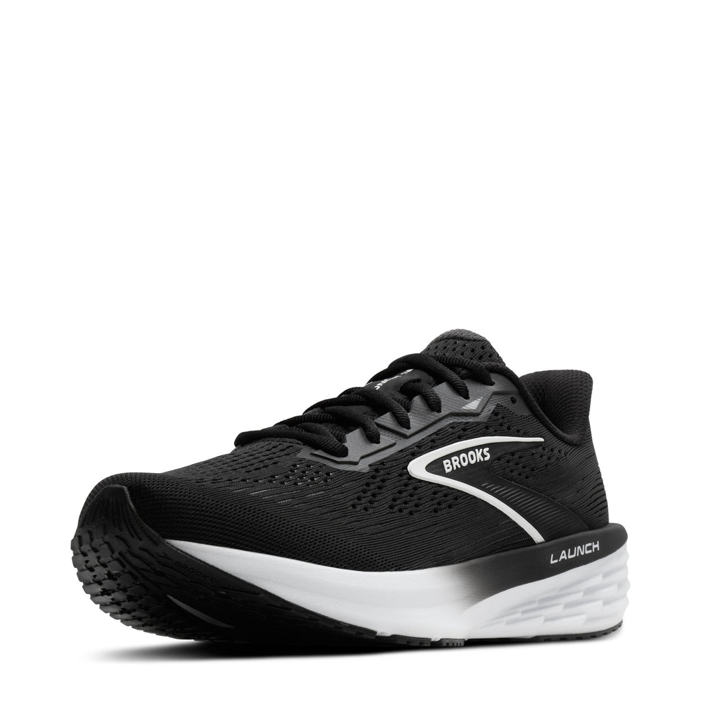 Women's Brooks Launch 12 Running Shoe BLACK/WHITE/GREY 120471 1B 090